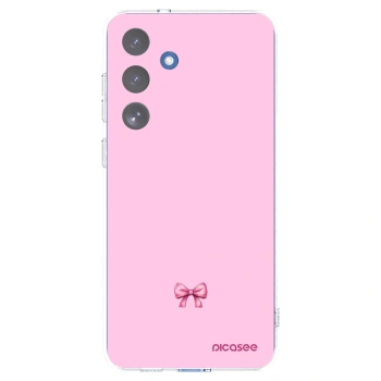 Picasee silikonowe przeźroczyste etui na Samsung Galaxy S25 FE 5G - Blush bow