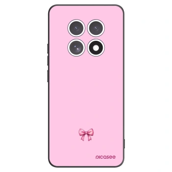 Picasee silikonowe czarne etui na Xiaomi Redmi Note 15 4G - Blush bow