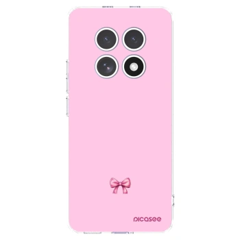Picasee silikonowe przeźroczyste etui na Xiaomi Redmi Note 15 4G - Blush bow
