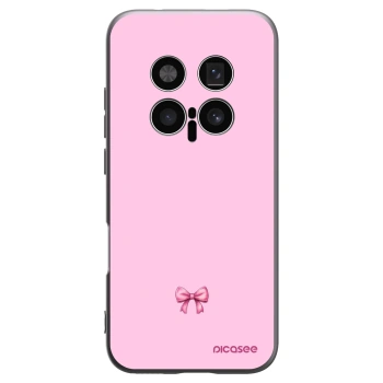 Picasee silikonowe czarne etui na Honor Magic8 Pro 5G - Blush bow