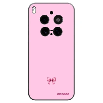 Picasee silikonowe czarne etui na Vivo X300 Pro - Blush bow