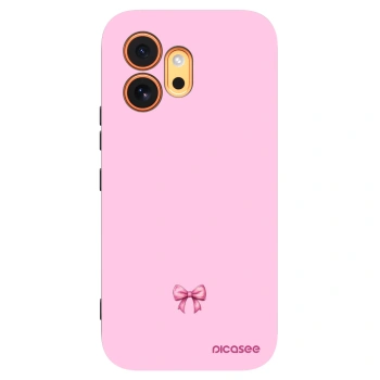 Picasee silikonowe czarne etui na Honor 600 - Blush bow
