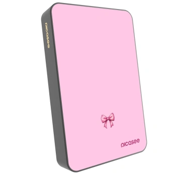 Picasee Powerbank z MagSafe 10 000 mAh Szary - Blush bow