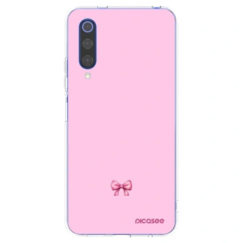 Picasee silikonowe przeźroczyste etui na Xiaomi Mi 9 SE - Blush bow