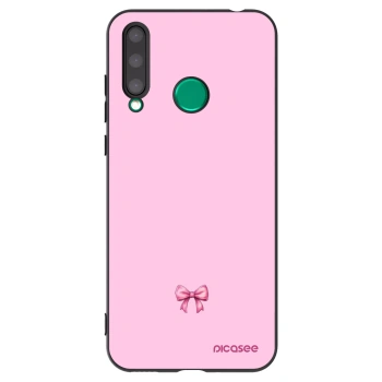 Picasee silikonowe czarne etui na Honor 20 Lite - Blush bow