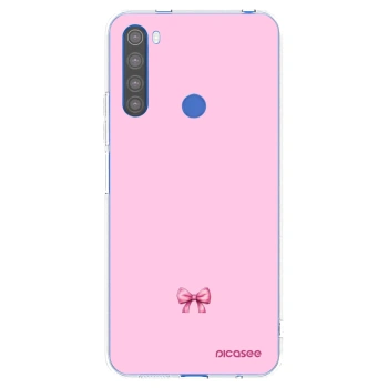Picasee silikonowe przeźroczyste etui na Xiaomi Redmi Note 8T - Blush bow