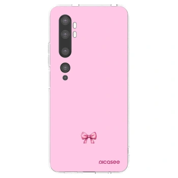 Picasee silikonowe przeźroczyste etui na Xiaomi Mi Note 10 (Pro) - Blush bow