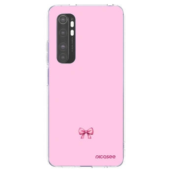 Picasee silikonowe przeźroczyste etui na Xiaomi Mi Note 10 Lite - Blush bow