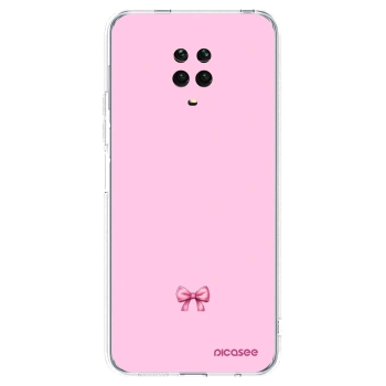 Picasee silikonowe przeźroczyste etui na Xiaomi Redmi Note 9S - Blush bow