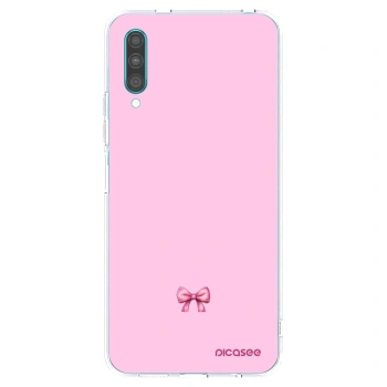 Picasee silikonowe przeźroczyste etui na Samsung Galaxy A30s A307F - Blush bow