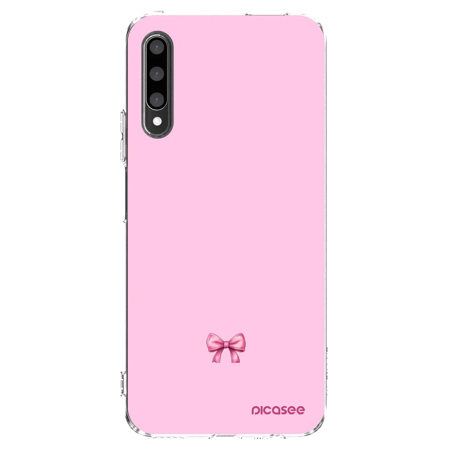 Picasee silikonowe przeźroczyste etui na Honor 9X Pro - Blush bow