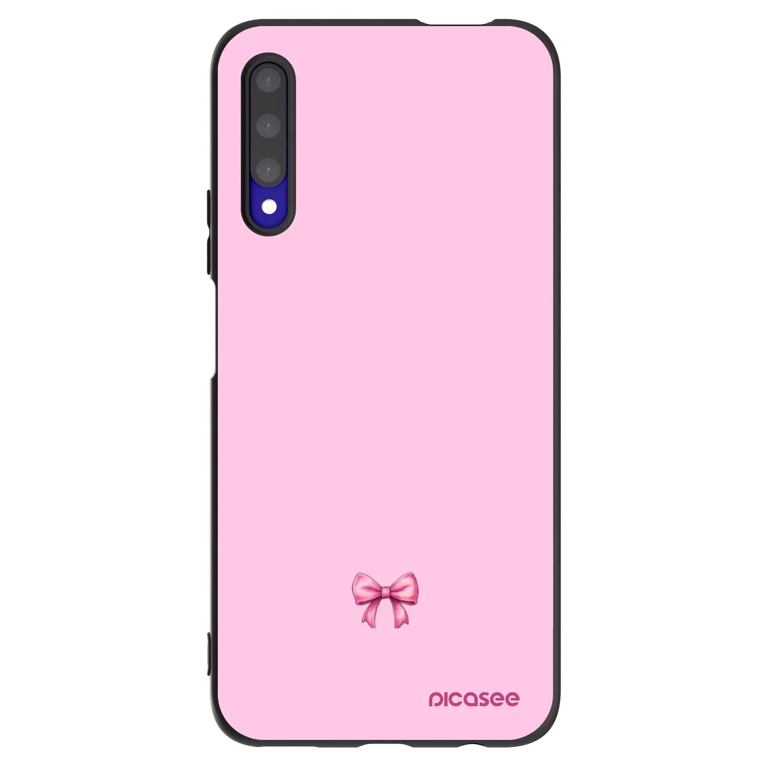 Picasee silikonowe czarne etui na Honor 9X Pro - Blush bow