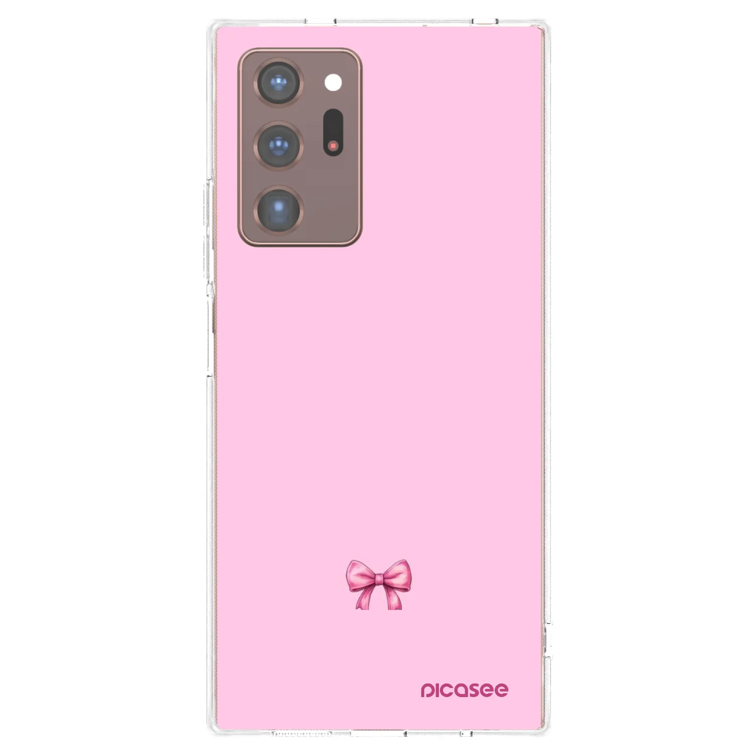 Picasee silikonowe przeźroczyste etui na Samsung Galaxy Note 20 Ultra - Blush bow