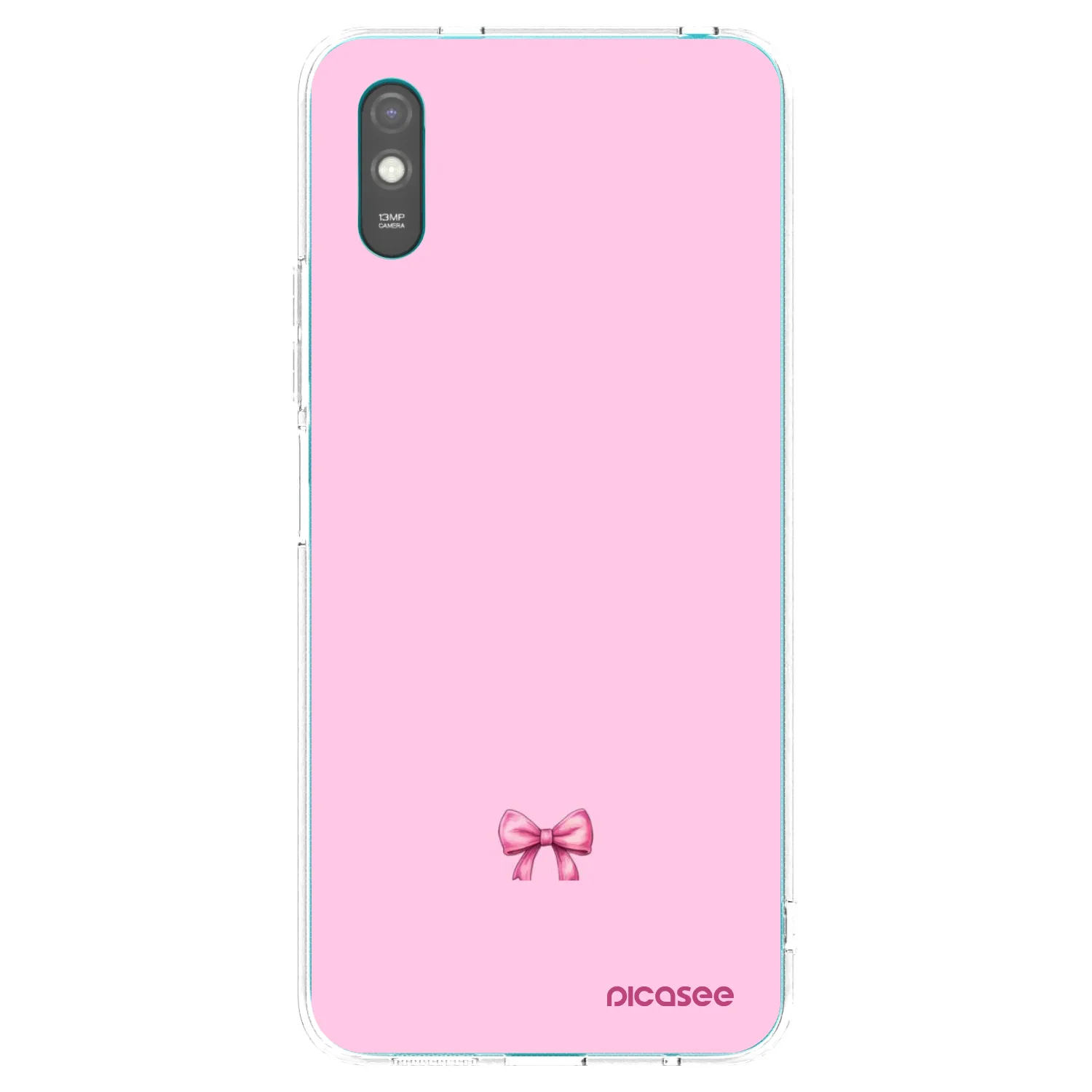 Picasee silikonowe przeźroczyste etui na Xiaomi Redmi 9A - Blush bow