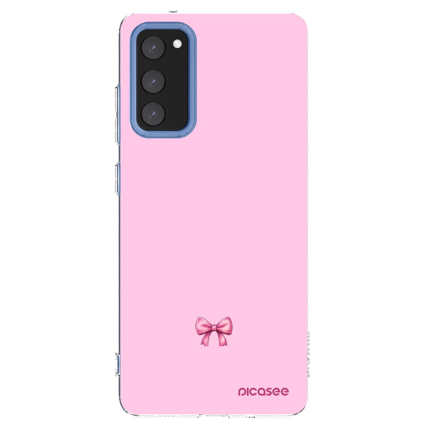 Picasee silikonowe przeźroczyste etui na Samsung Galaxy S20 FE - Blush bow