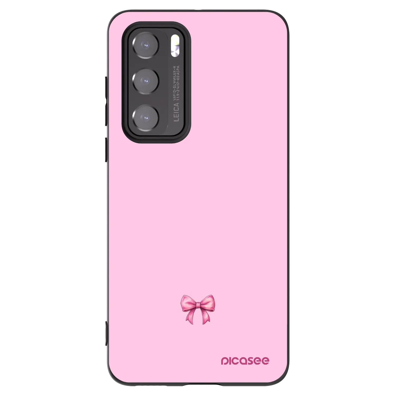 Picasee silikonowe czarne etui na Huawei P40 - Blush bow