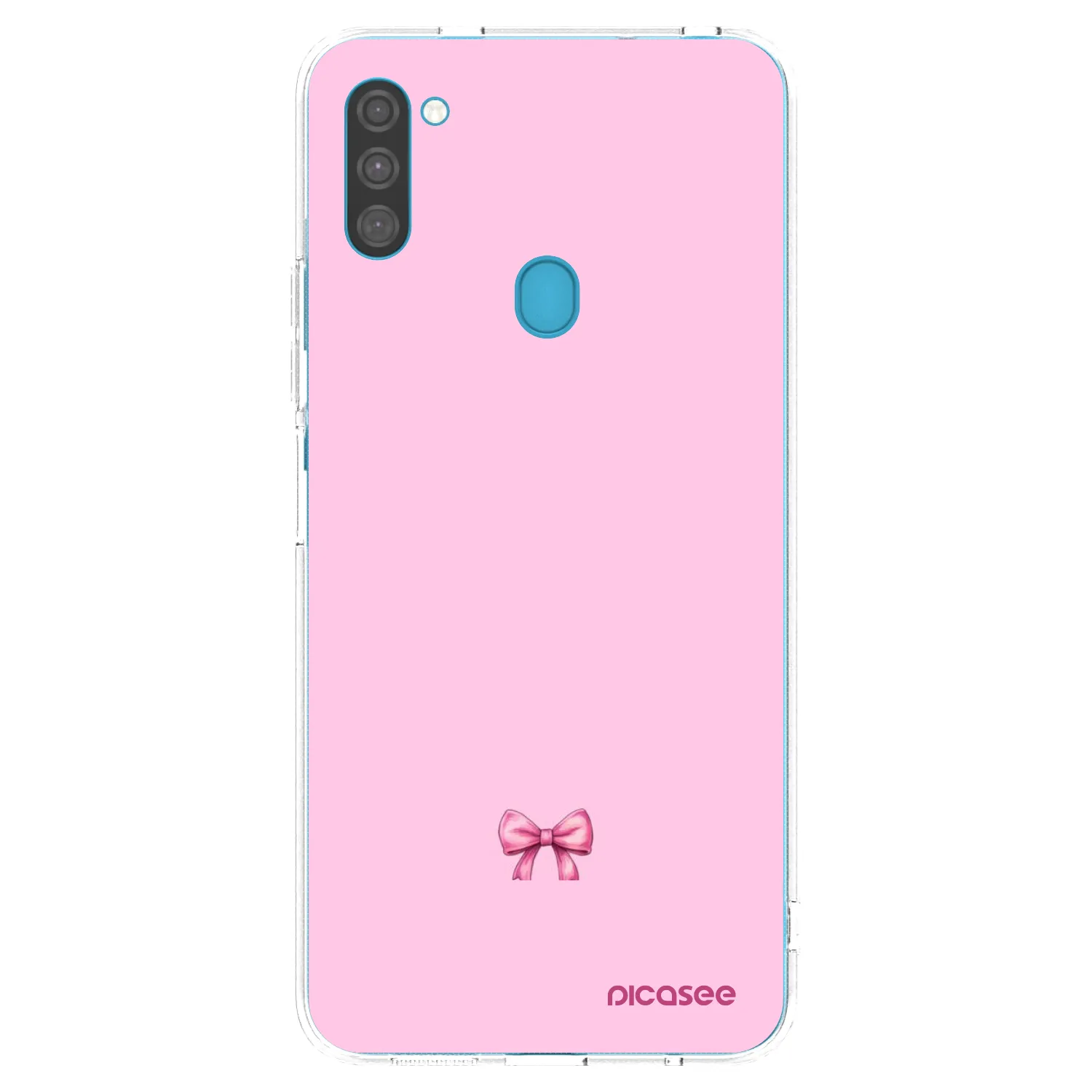 Picasee silikonowe przeźroczyste etui na Samsung Galaxy M11 - Blush bow