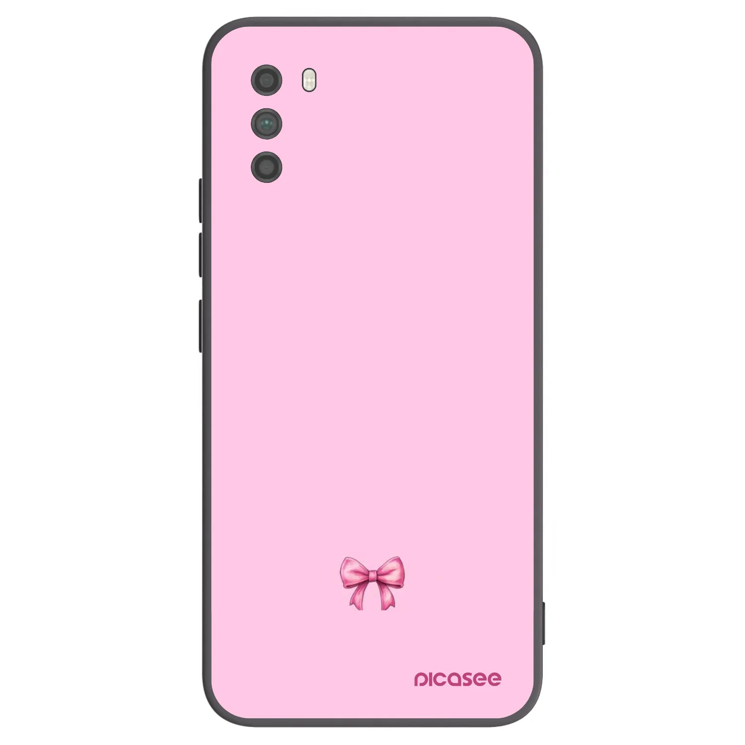 Picasee silikonowe czarne etui na Xiaomi Poco M3 - Blush bow