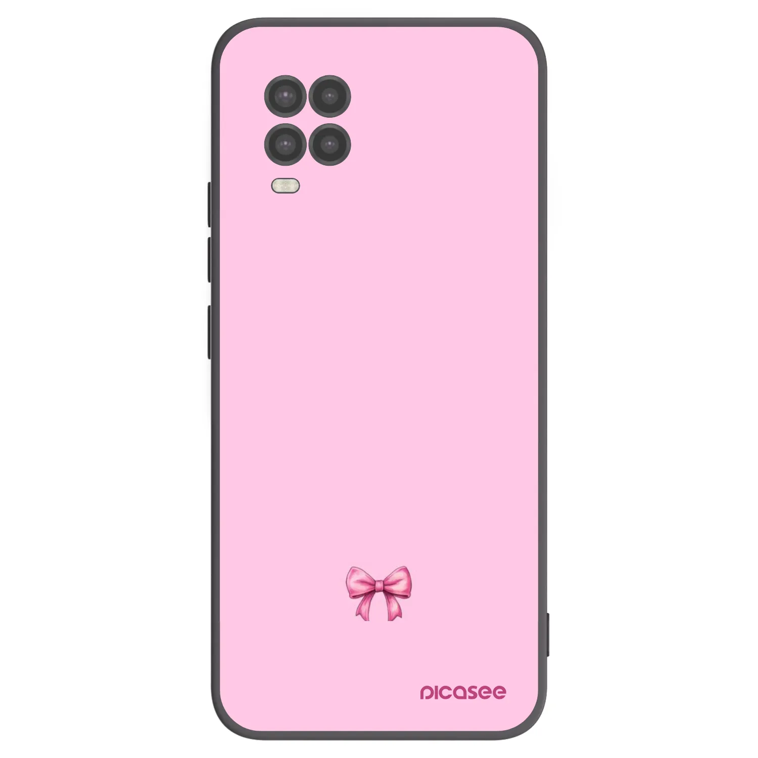 Picasee silikonowe czarne etui na Xiaomi Mi 10 Lite - Blush bow