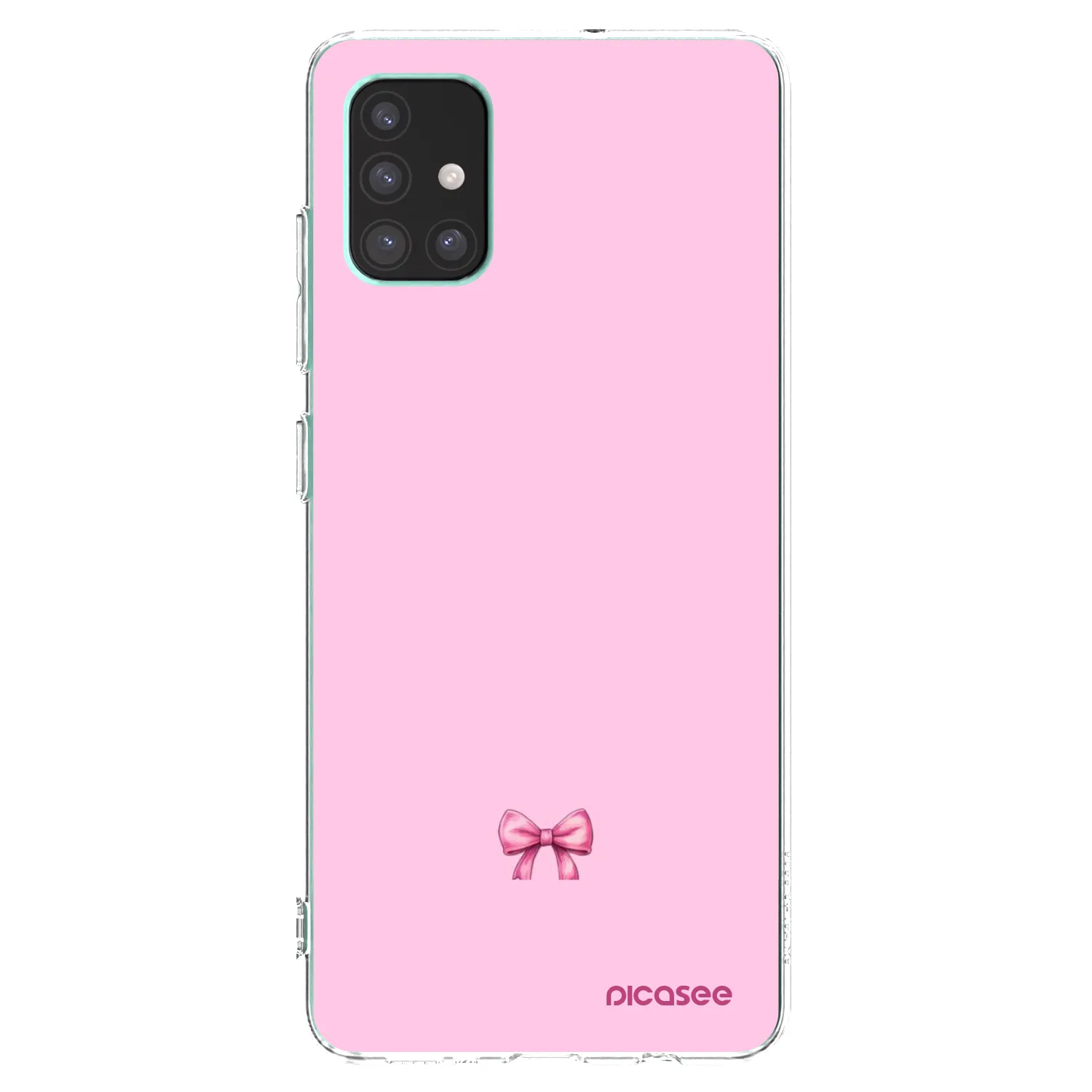 Picasee silikonowe przeźroczyste etui na Samsung Galaxy M51 M515F - Blush bow