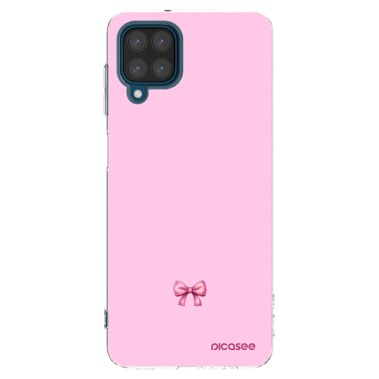 Picasee silikonowe przeźroczyste etui na Samsung Galaxy A12 A125F - Blush bow