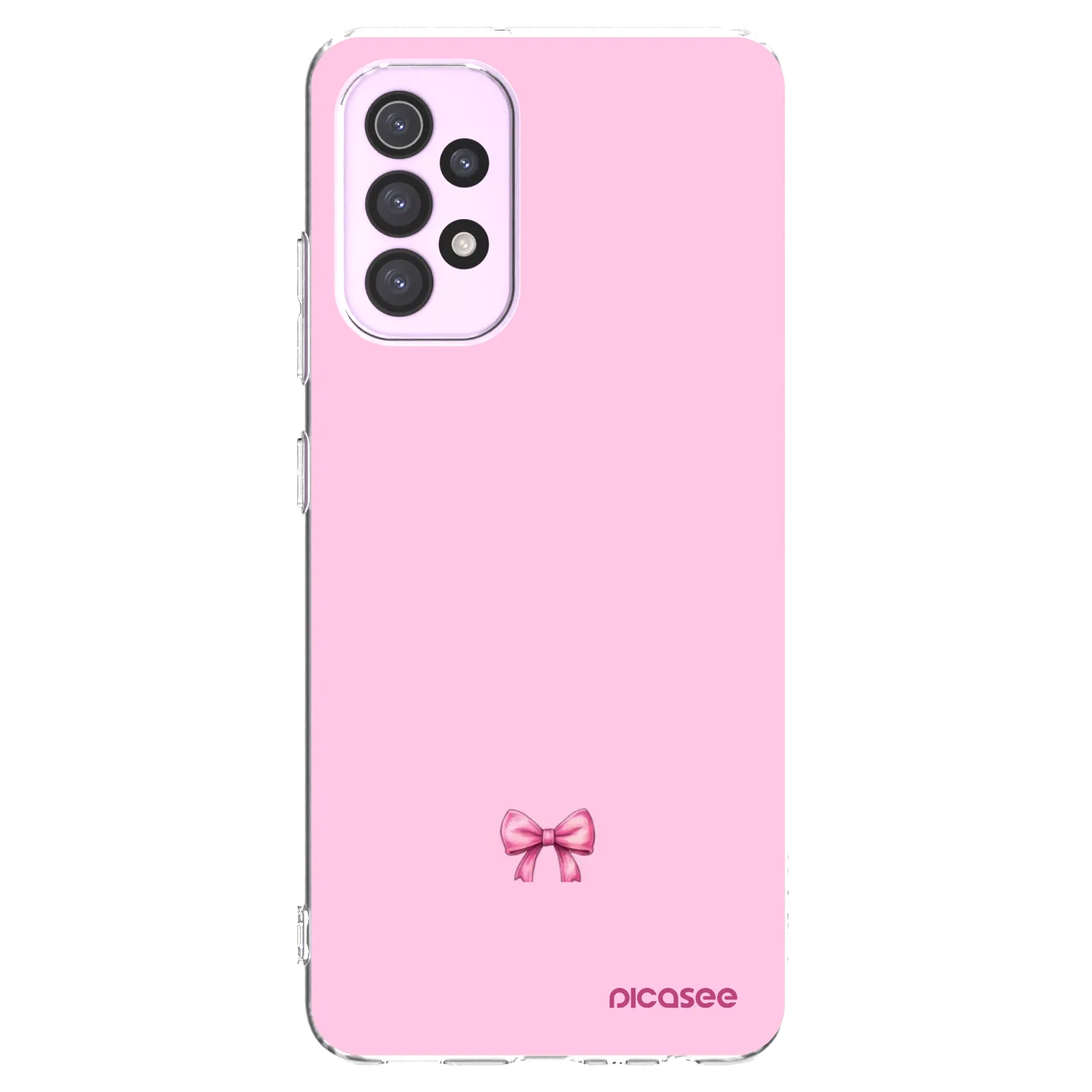 Picasee silikonowe przeźroczyste etui na Samsung Galaxy A32 5G A326B - Blush bow