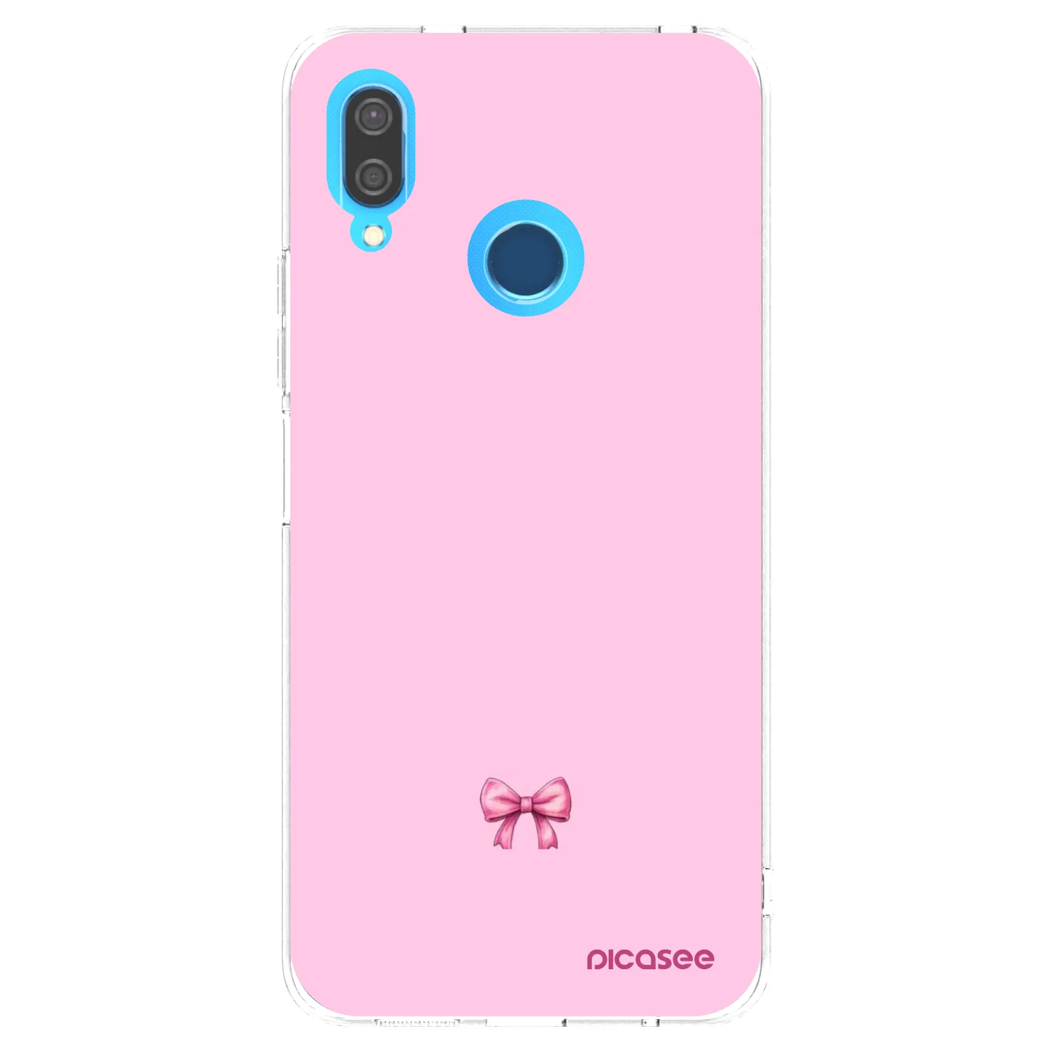 Picasee silikonowe przeźroczyste etui na Huawei P20 Lite - Blush bow