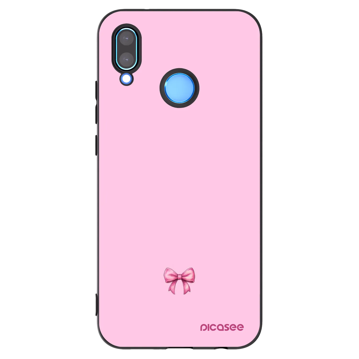 Picasee silikonowe czarne etui na Huawei Mate 40 Pro - Blush bow