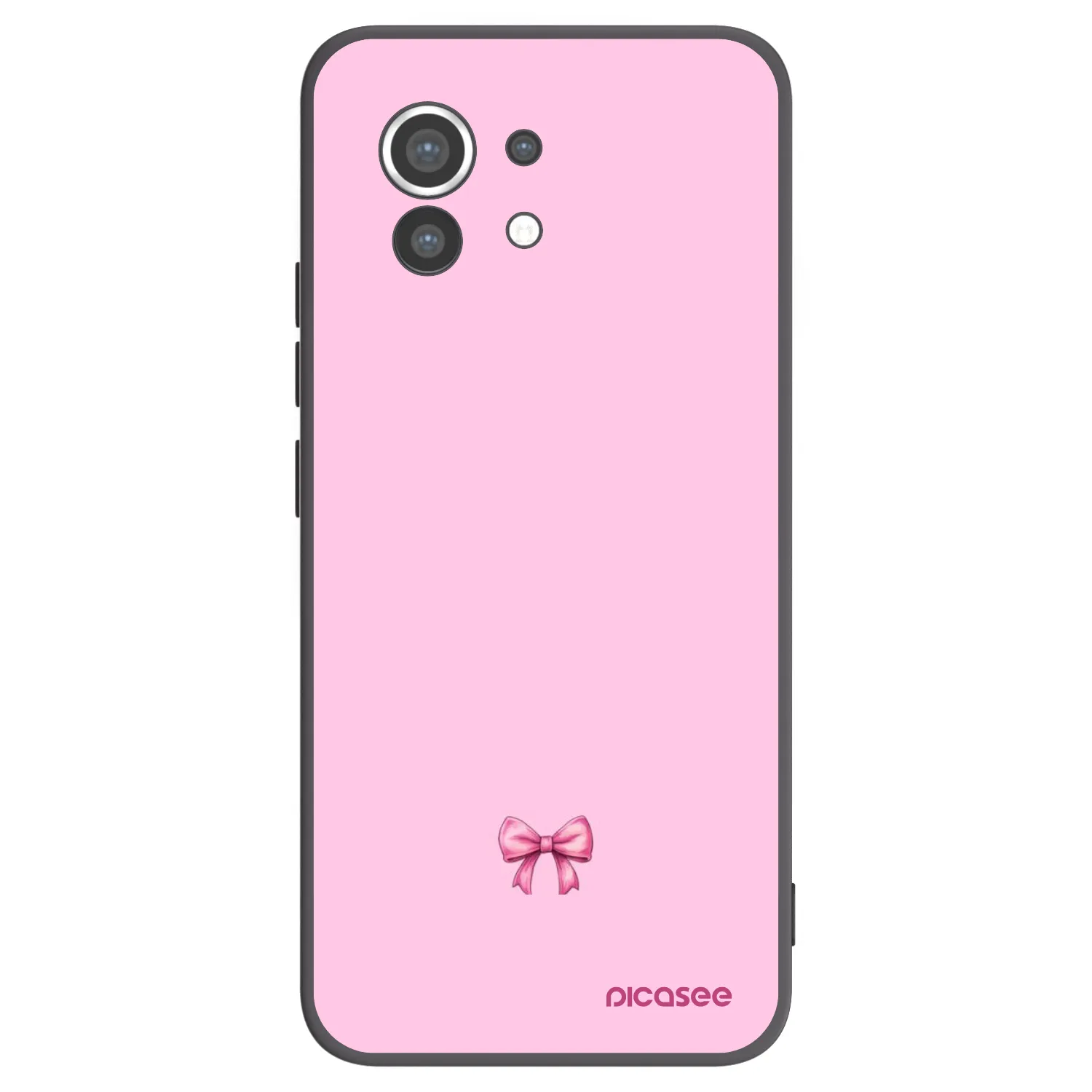 Picasee silikonowe czarne etui na Xiaomi Mi 11 - Blush bow