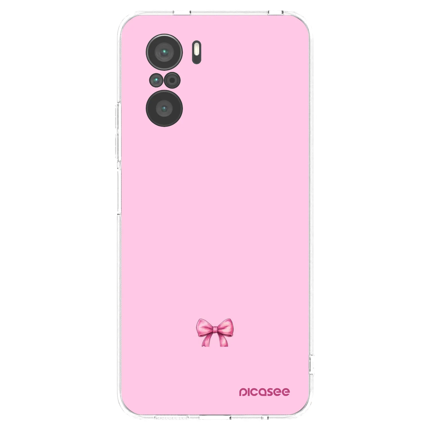 Picasee silikonowe przeźroczyste etui na Xiaomi Poco F3 - Blush bow