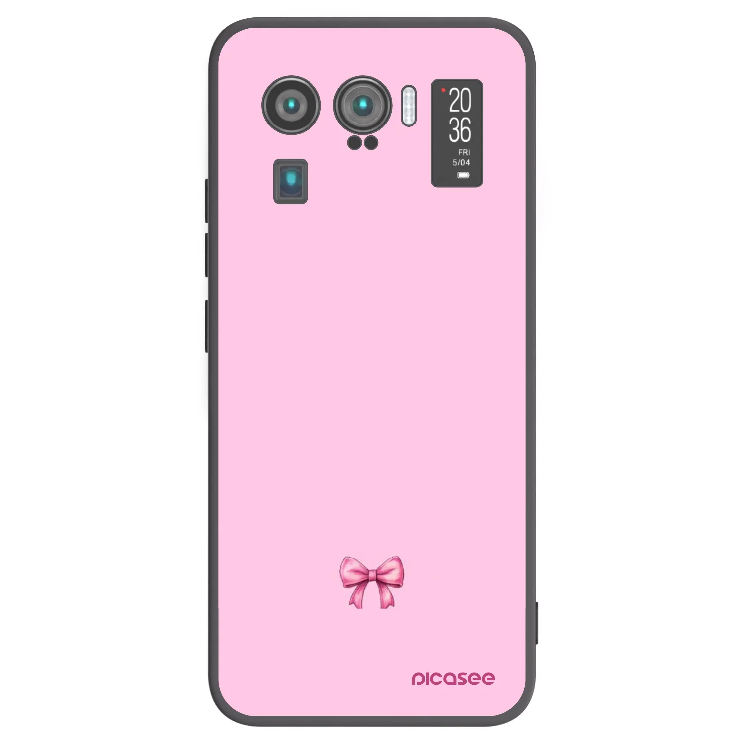 Picasee silikonowe czarne etui na Xiaomi Mi 11 Ultra - Blush bow