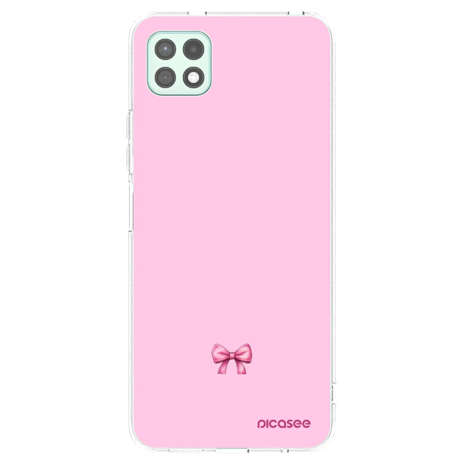 Picasee silikonowe przeźroczyste etui na Samsung Galaxy A22 A226B 5G - Blush bow