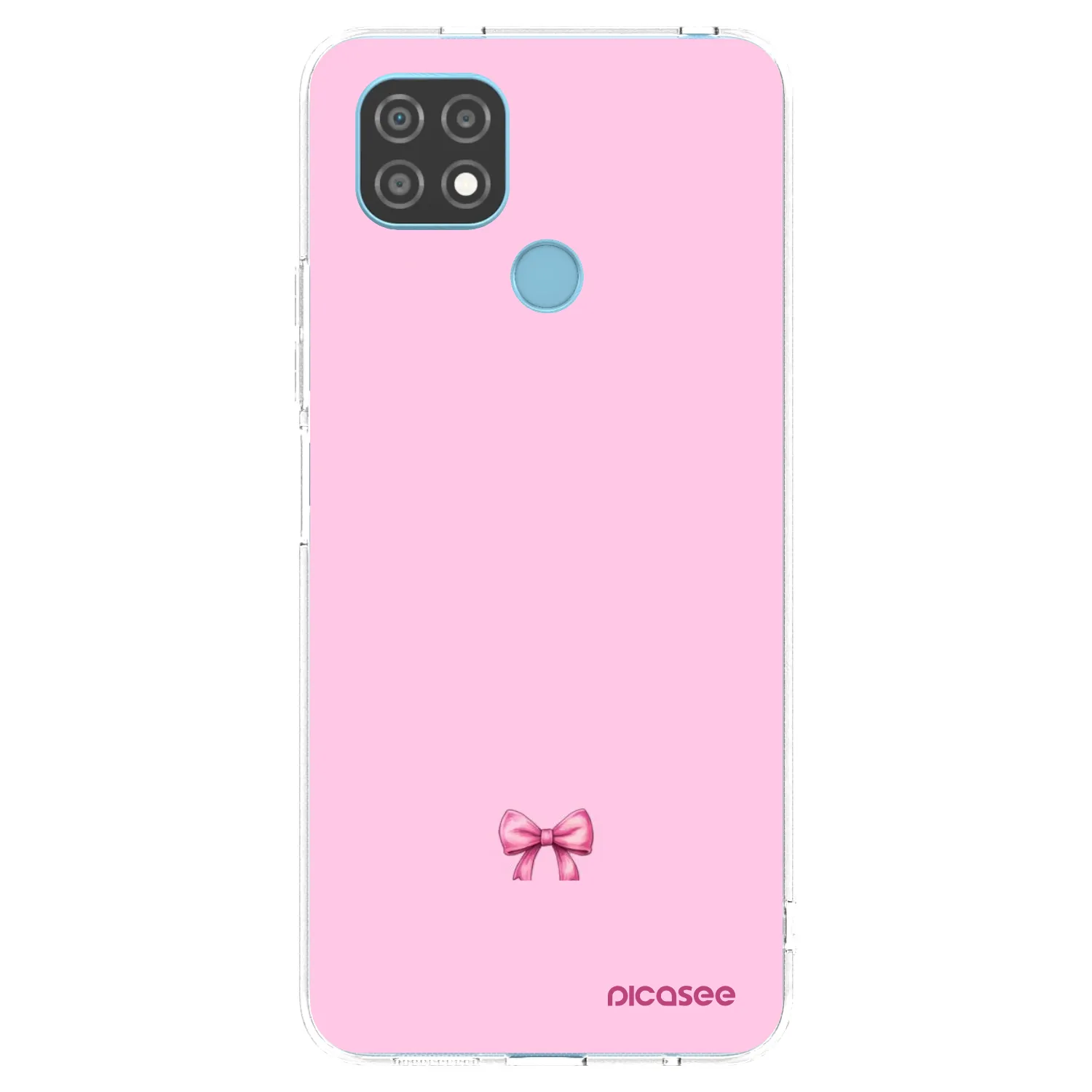 Picasee silikonowe przeźroczyste etui na Realme C21 - Blush bow