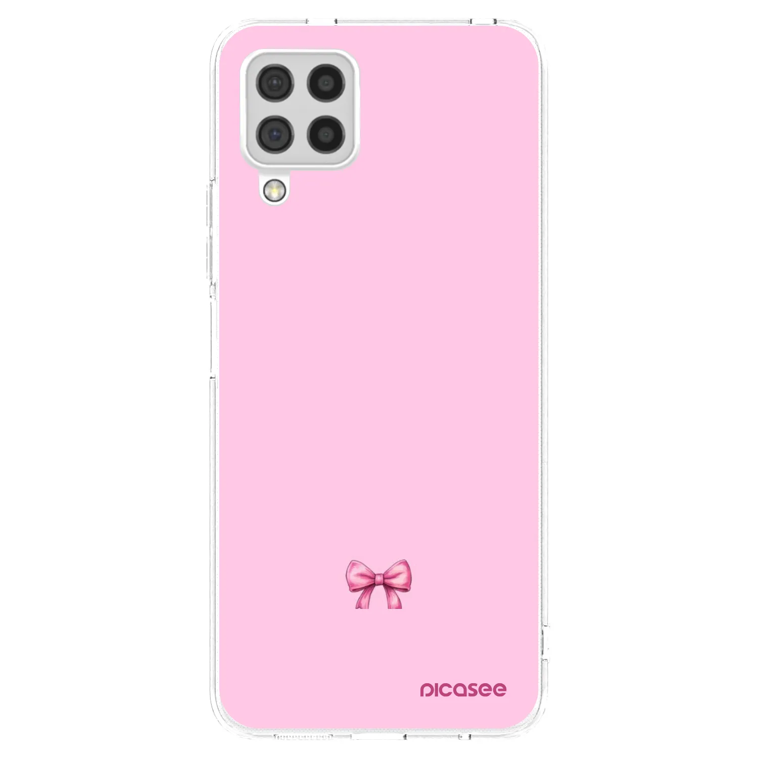 Picasee silikonowe przeźroczyste etui na Samsung Galaxy A22 A225F 4G - Blush bow
