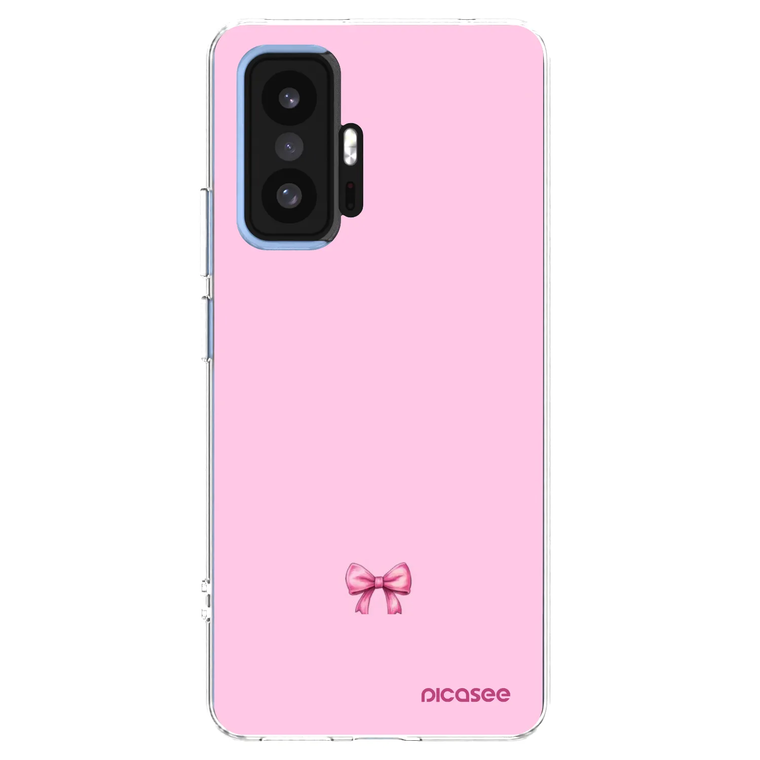 Picasee silikonowe przeźroczyste etui na Xiaomi 11T - Blush bow