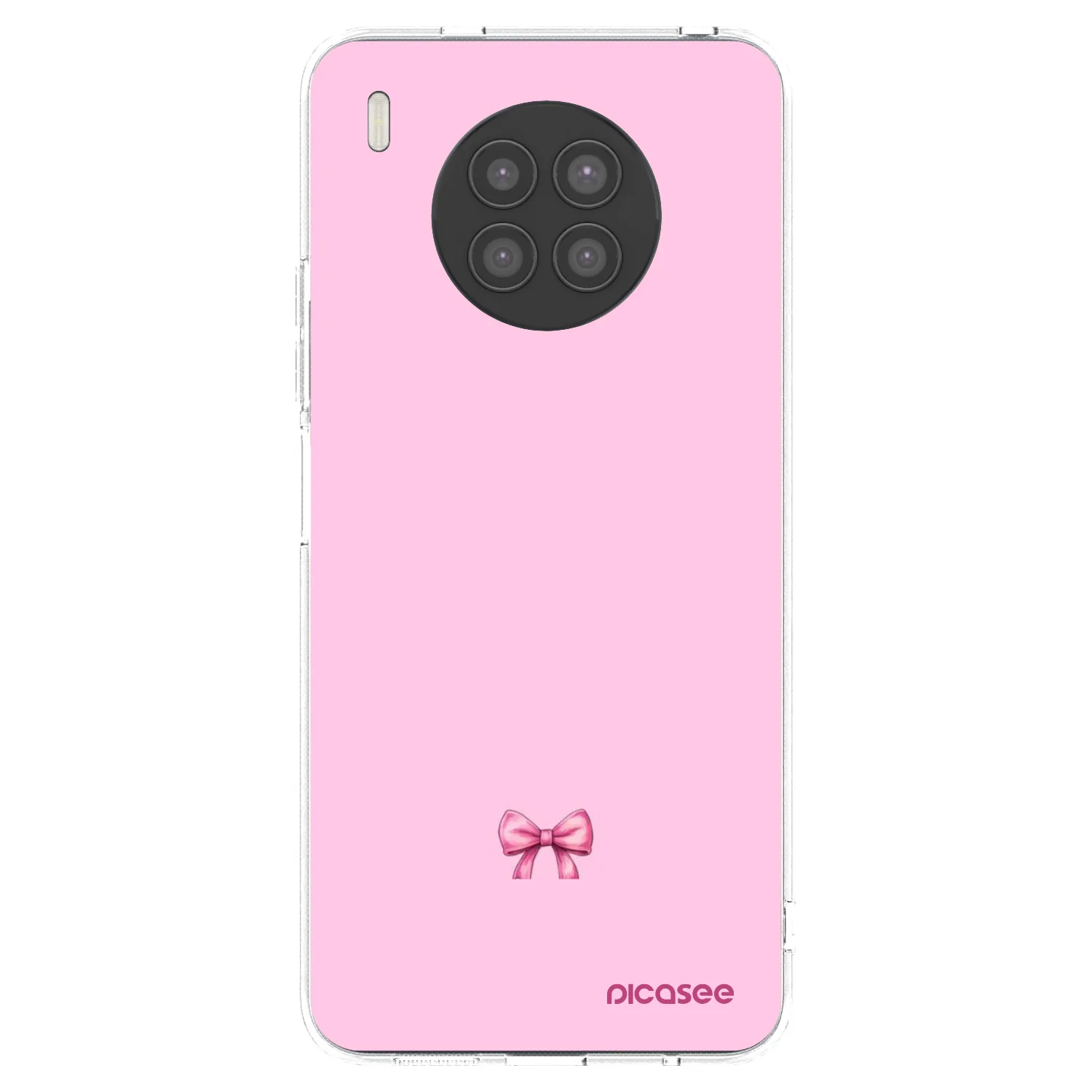 Picasee silikonowe przeźroczyste etui na Huawei Nova 8i - Blush bow