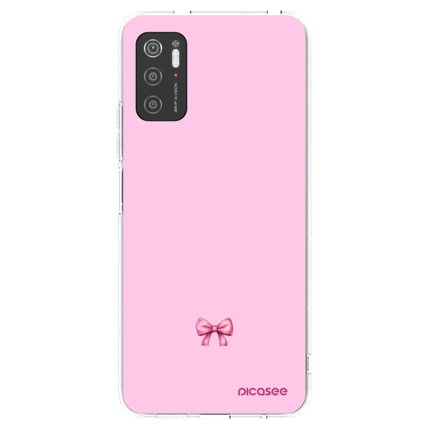 Picasee silikonowe przeźroczyste etui na Xiaomi Poco M3 Pro 5G - Blush bow