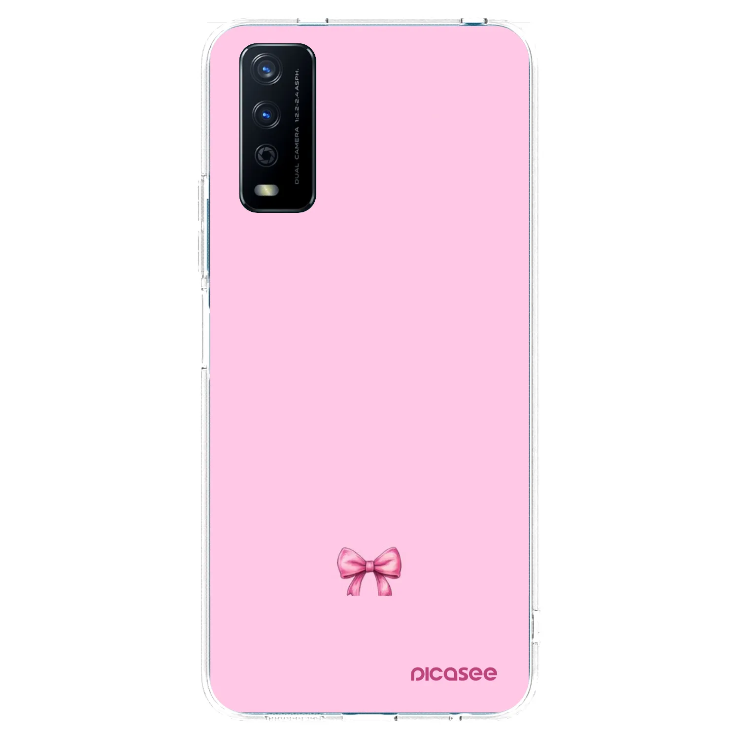Picasee silikonowe przeźroczyste etui na Vivo Y11s - Blush bow