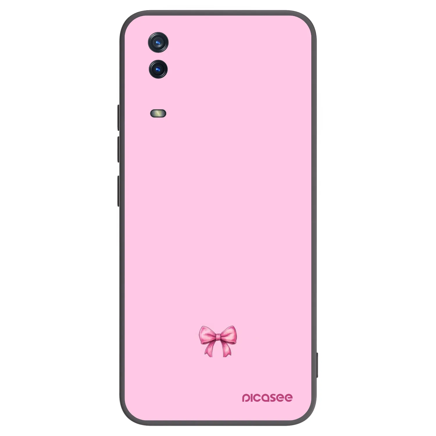 Picasee silikonowe czarne etui na Vivo Y11s - Blush bow