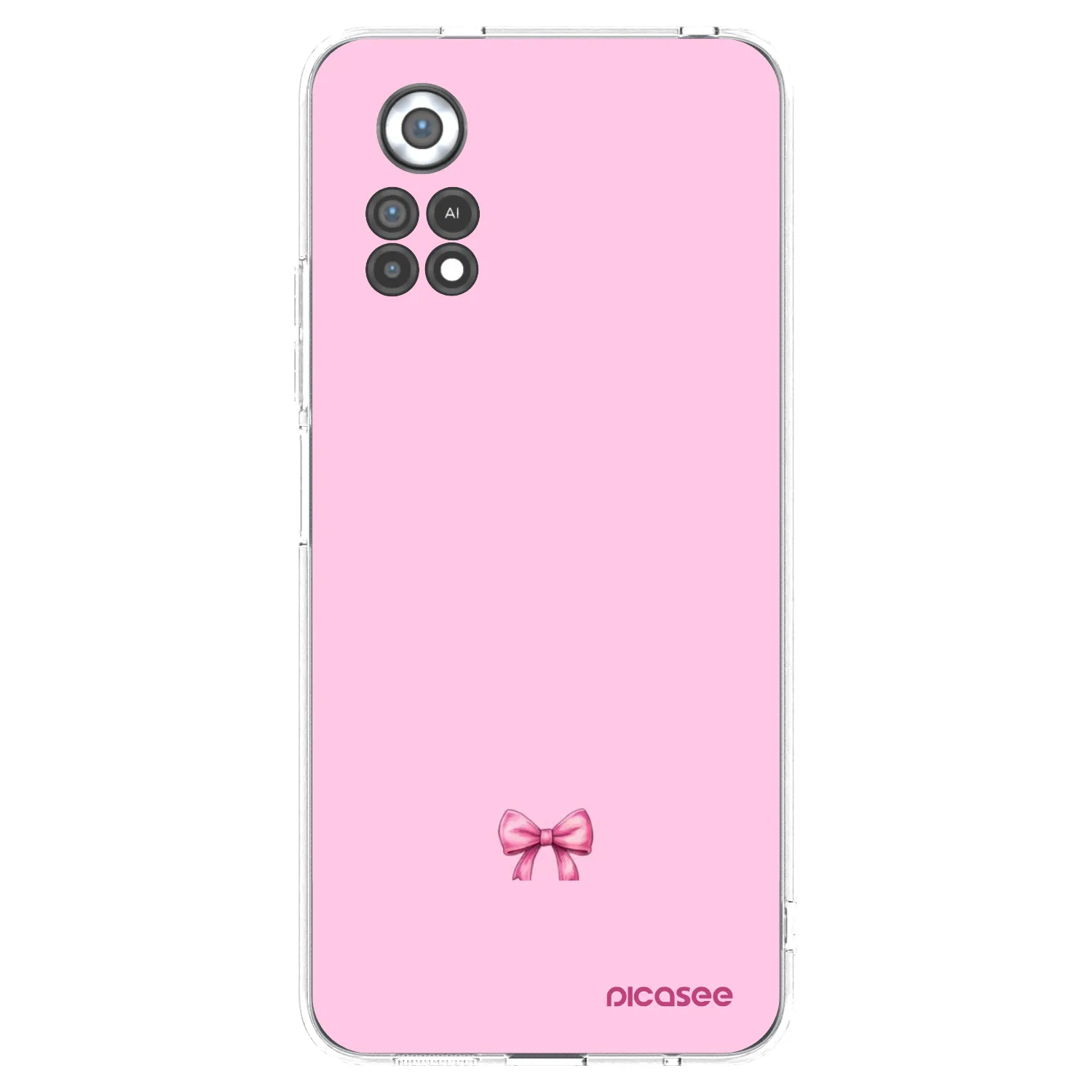 Picasee silikonowe przeźroczyste etui na Xiaomi Poco X4 Pro 5G - Blush bow
