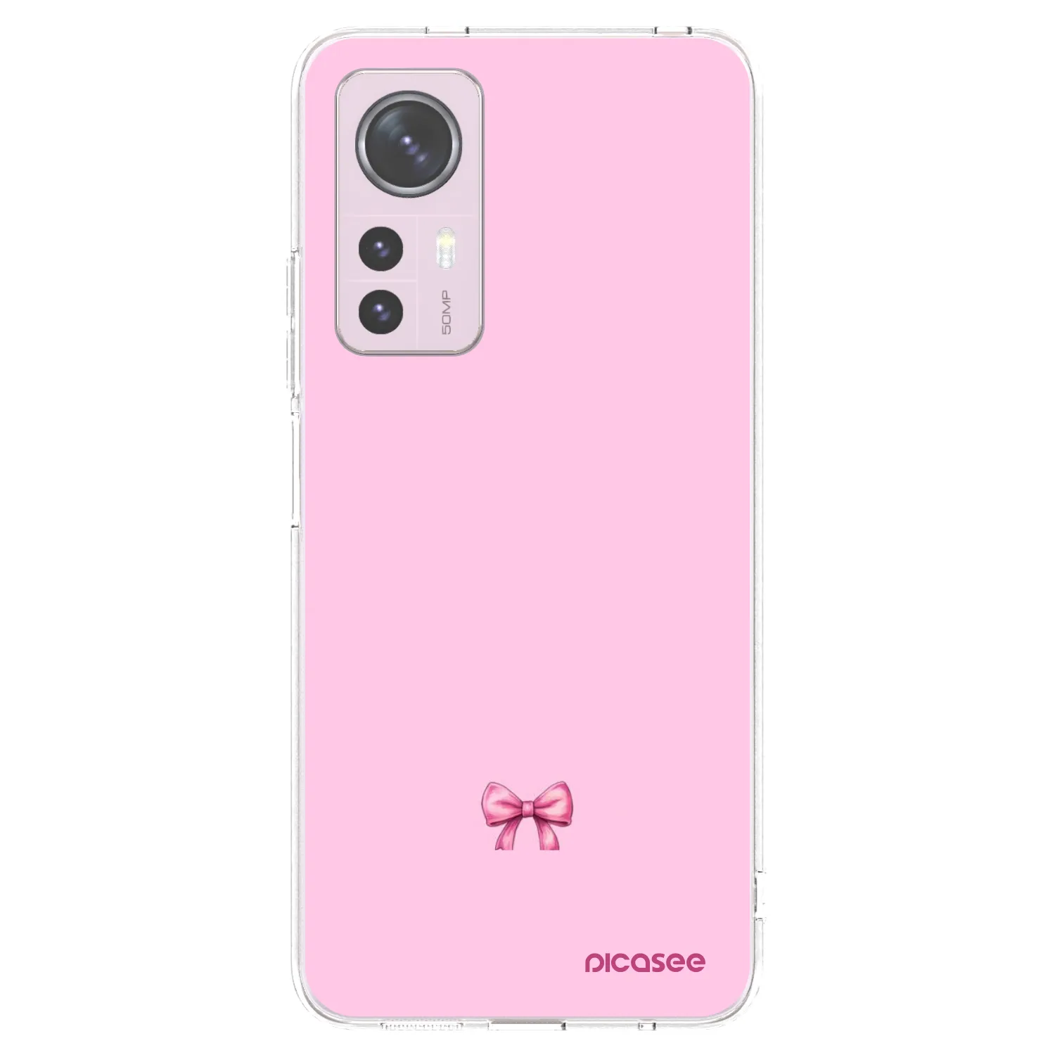 Picasee silikonowe przeźroczyste etui na Xiaomi 12 - Blush bow