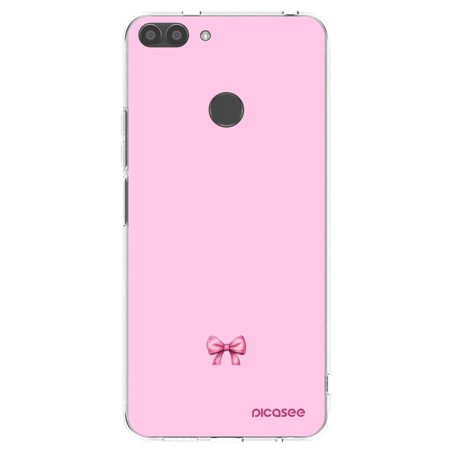 Picasee silikonowe przeźroczyste etui na Huawei P Smart - Blush bow