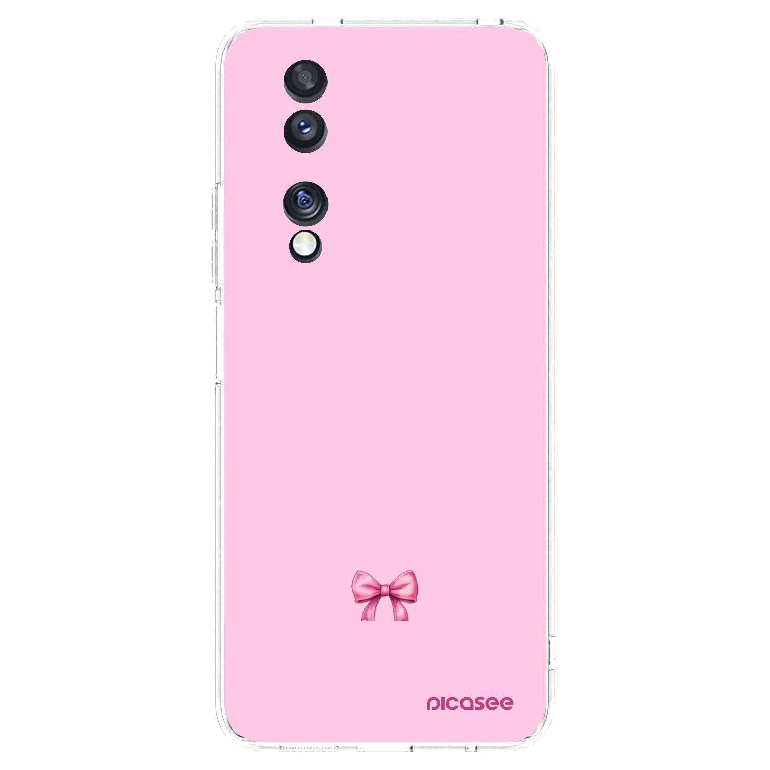 Picasee silikonowe przeźroczyste etui na Honor 70 - Blush bow
