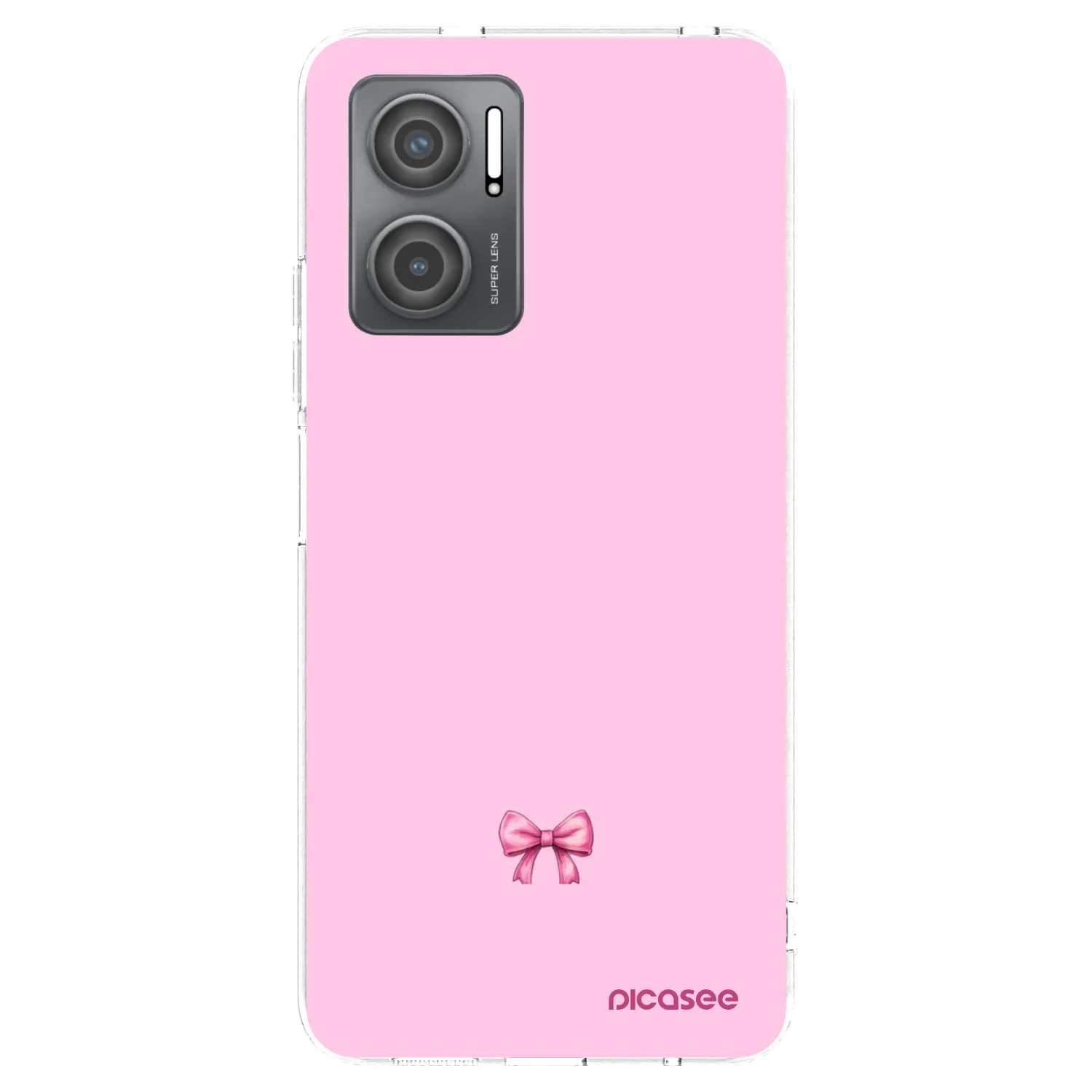 Picasee silikonowe przeźroczyste etui na Xiaomi Redmi 10 5G - Blush bow