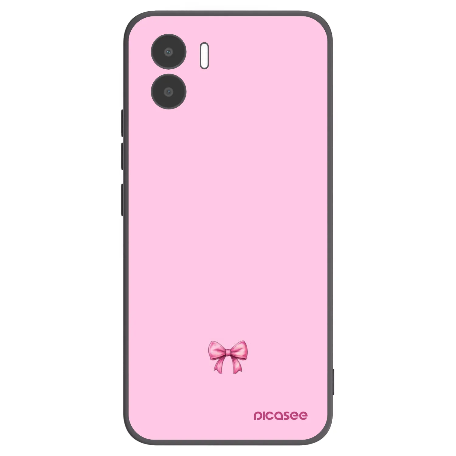 Picasee silikonowe czarne etui na Xiaomi Redmi A1 - Blush bow