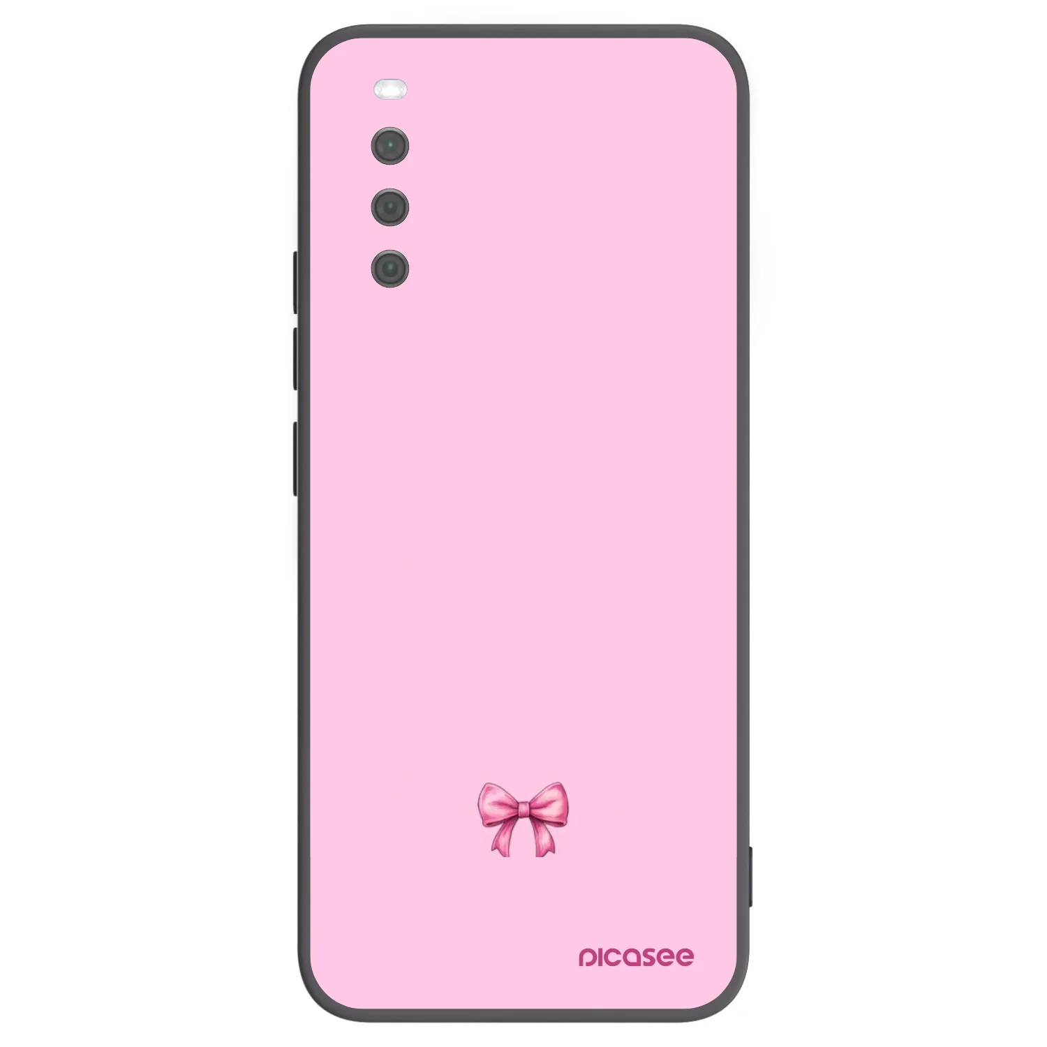 Picasee silikonowe czarne etui na Sony Xperia 10 III - Blush bow