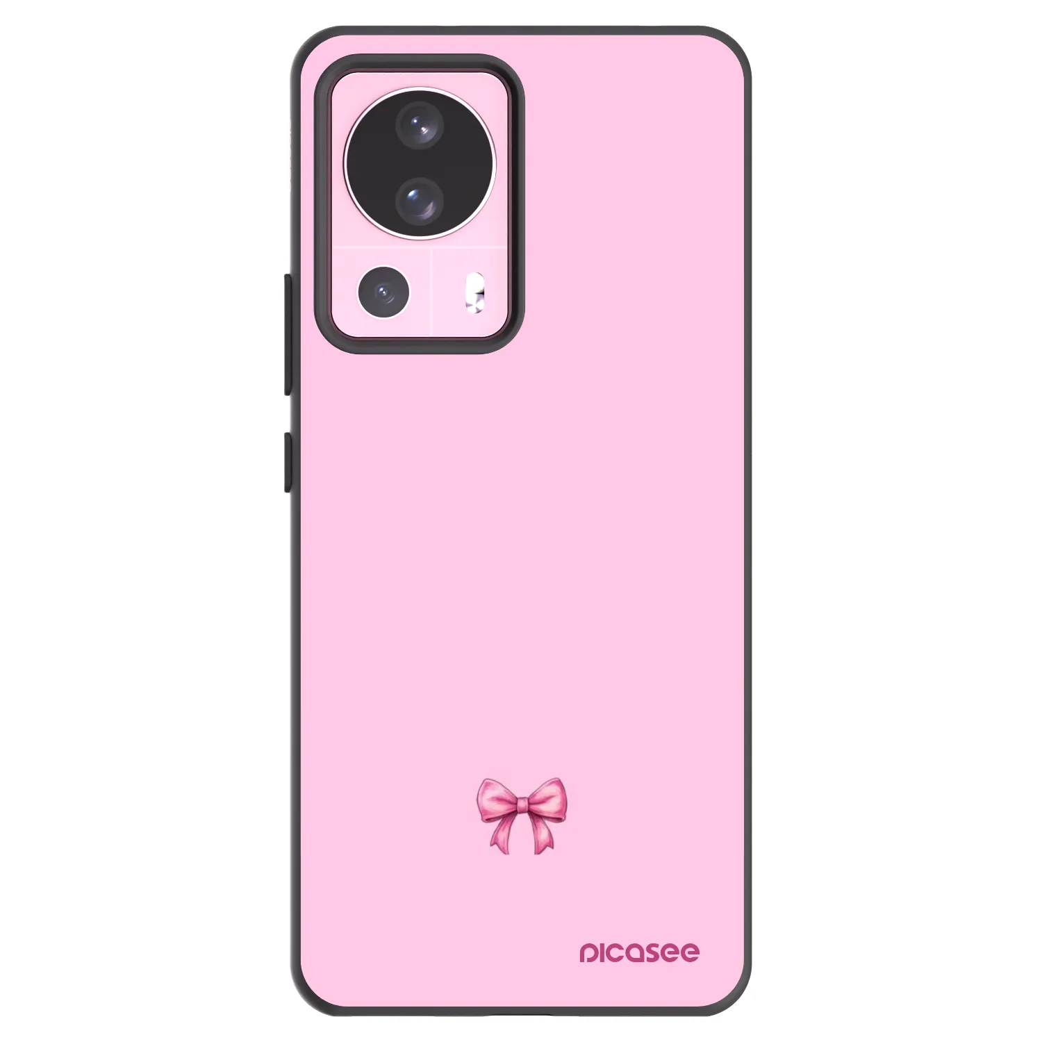 Picasee silikonowe czarne etui na Xiaomi 13 Lite - Blush bow
