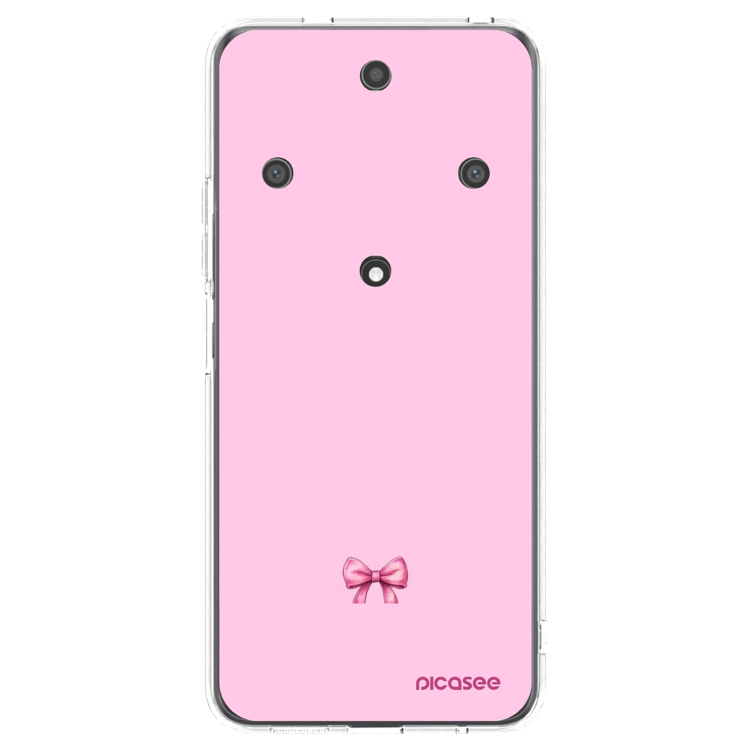 Picasee silikonowe przeźroczyste etui na Honor Magic5 Lite 5G - Blush bow