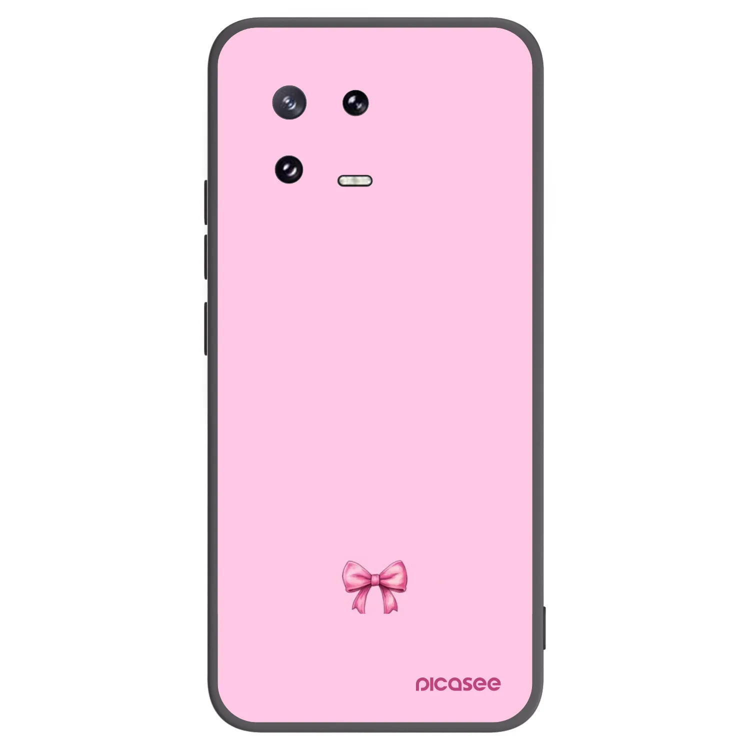 Picasee silikonowe czarne etui na Xiaomi 13 Pro - Blush bow