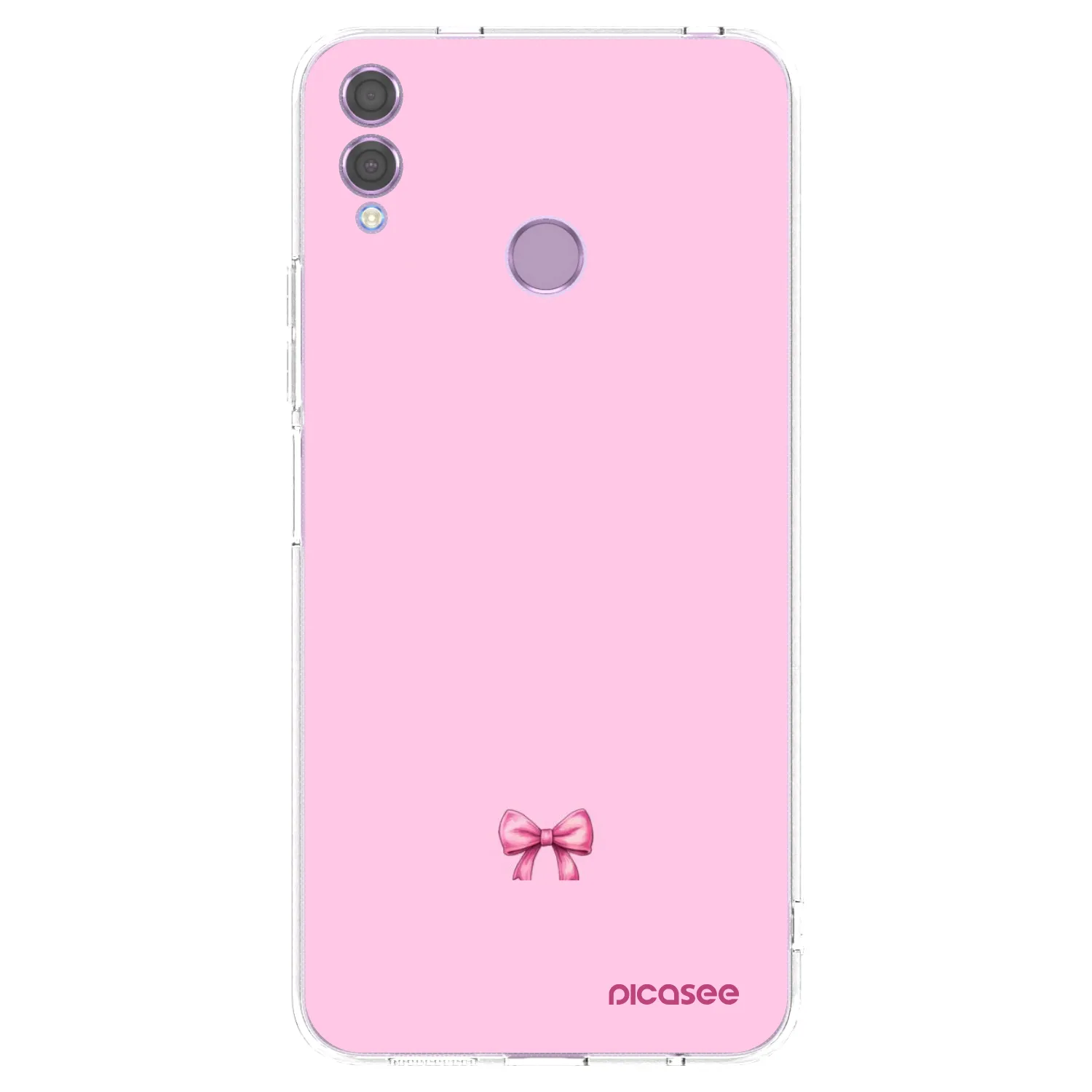 Picasee silikonowe przeźroczyste etui na Honor 8X - Blush bow